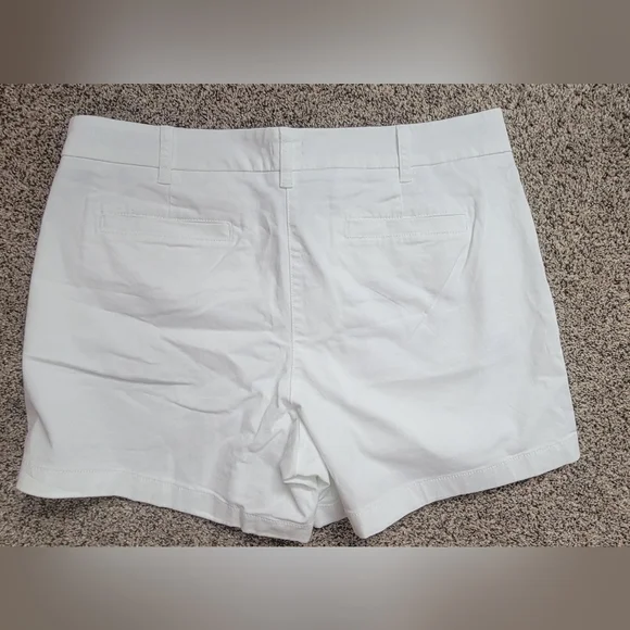 NWT J. Crew Size 14 White Shorts Classic Cotton Summer - Picture 7 of 7